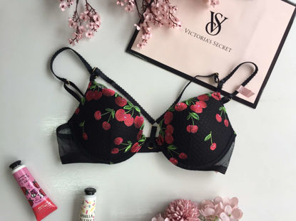 Imagen de Victoria's Secret  Bra Very Sexy Negro Cerezas .